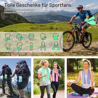 SZELAM Chladiaci uterák 4 ks, 102x30 cm, športová mikrovláknová utierka s chladivým efektom na jogu, golf, cvičenie, kempovanie a vonkajšie aktivity 4