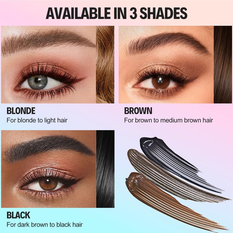 Szemöldök Gel Vízálló Hosszantartó Barna Szemöldök Mascara