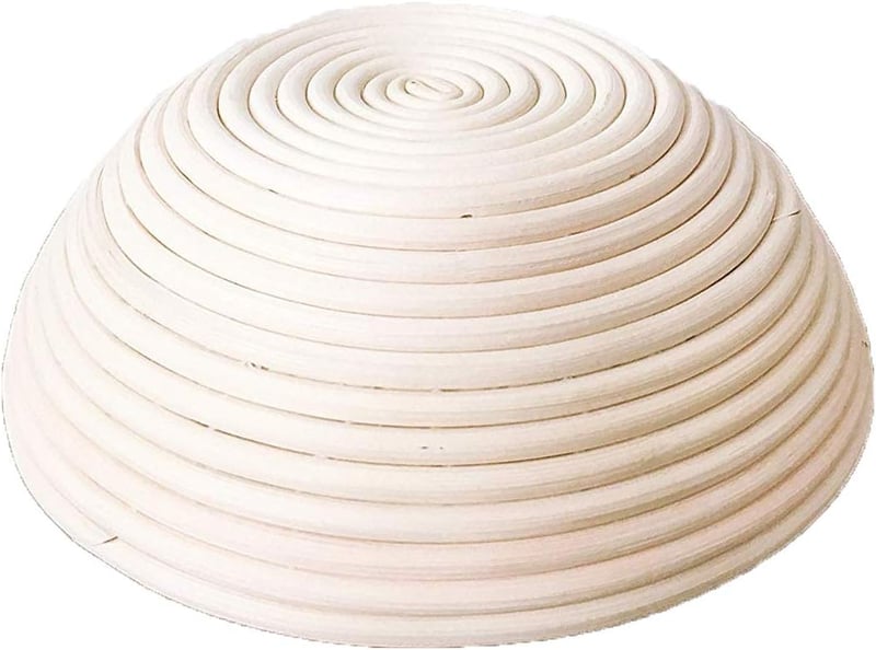 SZETOSY Kenyér Kelesztő Kosár Szett 3 Darabos Természetes Rattan Kovásztészta Kosár 25cm Kerek Pizza Tészta Sütés