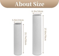 Sziqiqi Fehér vintage fém henger álló padló vázakészlet 2 db, 70/55 cm, dekoráció nappali hálószoba folyosó étkező 6