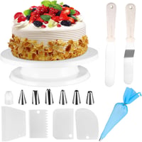 SZJYG Forgóasztal Tortadekoráláshoz Spatulával és Kiegészítőkkel 1
