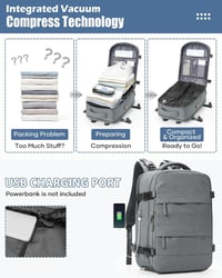 SZLX Ryanair Fedélzeti Hátizsák, Vízálló Laptop Backpack Utazáshoz 6