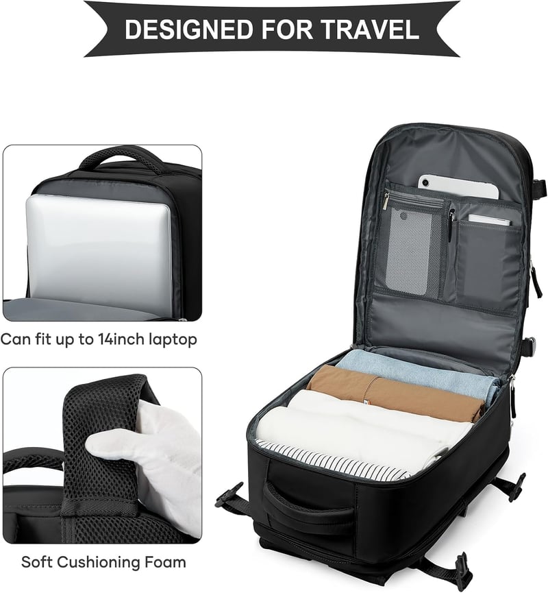 SZLX Ryanair Fedélzeti Hátizsák, Vízálló Laptop Backpack Utazáshoz