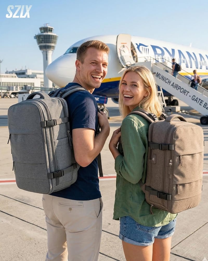 SZLX Ryanair Fedélzeti Hátizsák, Vízálló Laptop Backpack Utazáshoz