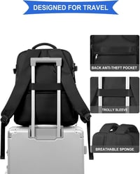 SZLX Ryanair Fedélzeti Hátizsák, Vízálló Laptop Backpack Utazáshoz 7