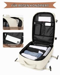 SZLX Ryanair príručný batoh 40x30x20 cm Wizz Air Easyjet cestovná taška do lietadla vodoodolná s priehradkou na obuv pre 14-palcový notebook pánska dámska cestovná taška 5