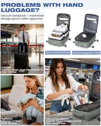 Rucsac de cabină SZLX pentru Ryanair, Wizz Air și EasyJet, 40x30x20 cm, pentru laptop de 14 inchi, cu port USB, dimensiune cabină 45x36x20 4