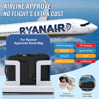 SZLX Utazási Hátizsák Laptop Rekesszel és USB Töltőporttal, Easyjet Ryanair Fedélzeti Méret - 2-Suitable for 14 inch laptops, A1-black (Light) 3