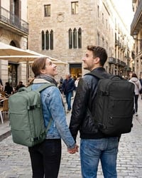 Rucsac de călătorie SZLX pentru bagaj de mână cu compartiment pentru pantofi, pentru laptop de 14 inchi, Wizz Air 40x30x20, Ryanair 40x20x25, EasyJet 45x36x20 9