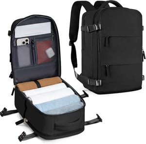 Rucsac de călătorie SZLX pentru bagaj de mână cu compartiment pentru pantofi, pentru laptop de 14 inchi, Wizz Air 40x30x20, Ryanair 40x20x25, EasyJet 45x36x20