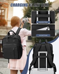 Rucsac de bagaj de mână cu vacuum SZLX, compatibil Ryanair și Wizz Air 40x30x20 cm, pentru laptop de 14 inchi, impermeabil, cu compartiment pentru încălțăminte și pompă inclusă 8