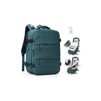 Rucsac de voiaj cu vacuum SZLX cu compartiment pentru laptop de 14", 40x30x20 cm – albastru păun 1