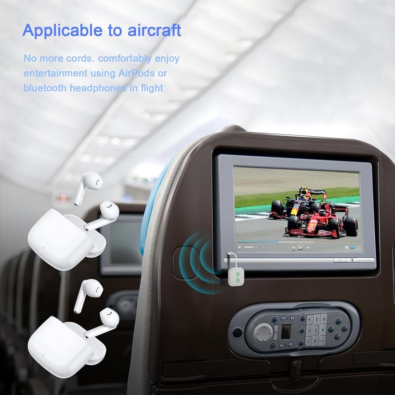 SZMDLX Bluetooth adapter 2-in-1 AptX alacsony késleltetés 2 fejhallgatóhoz
