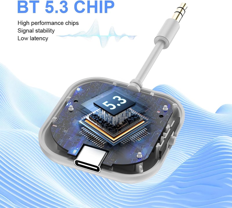 SZMDLX Bluetooth adapter 2-in-1 AptX alacsony késleltetés 2 fejhallgatóhoz