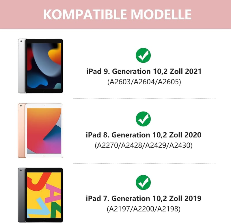 SZO iPad 10.2 Billentyűzet Tok 360° Forgatható QWERTZ Vezeték Nélküli Bluetooth Világítással