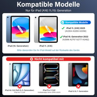 Husă magnetică SZO pentru iPad cu tastatură și touchpad, Bluetooth, iluminare LED în 7 culori, suport pliabil, iPad 10.9 și 11 2025, negru 2