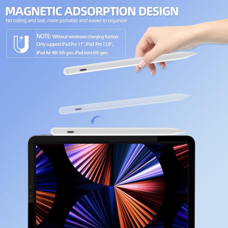 SZO Stylus Pen iPad-hez, Érintésérzékeny Ceruza Tablethez, Tilt & Palm Rejection