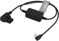 SZRMCC USB-C – D-Tap tápkábel V-Mount / Gold-Mount akkumulátorhoz (derékszögű USB-C) 3
