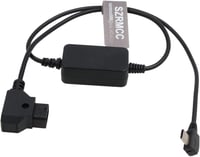 SZRMCC USB-C – D-Tap tápkábel V-Mount / Gold-Mount akkumulátorhoz (derékszögű USB-C) 1