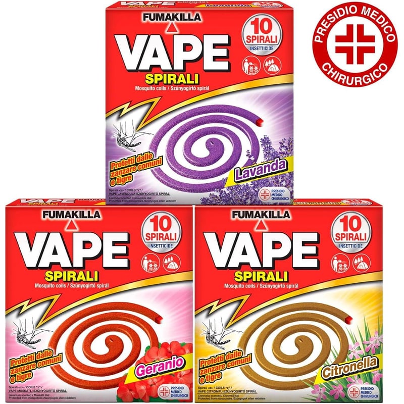 Szúnyogriasztó Vape Rovarirtó 10 Zampironi Készlet
