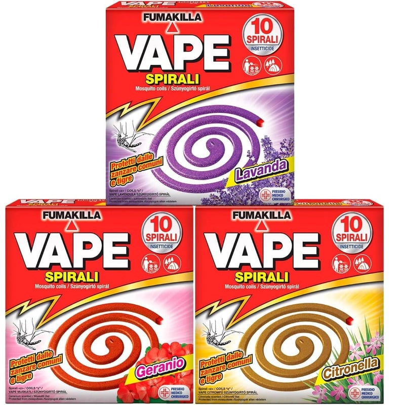 Szúnyogriasztó Vape Rovarirtó 10 Zampironi Készlet