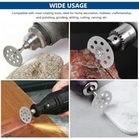 SZYILIDA gyémánt vágókorong készlet forgószerszámhoz - 22 mm, 25 db, 4 befogószár (3 mm) 5