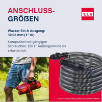 T.I.P. Garten Jet 750 Öntöttvas Kerti Szivattyú 2800 l/h - Fördermenge 2.800 l/h, Without bundle, Cast pump housing 8