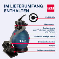 Pieskový filtračný systém T.I.P. – Bazénová filtrácia pre bazény do 20 m³ s výkonom 7900 l/h 10