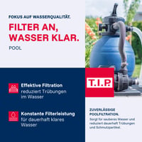 Pieskový filtračný systém T.I.P. – Bazénová filtrácia pre bazény do 20 m³ s výkonom 7900 l/h 3