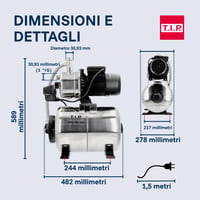 Domáca vodáreň T.I.P. HWW 4500 INOX - strieborná - 480x280x560 mm 5