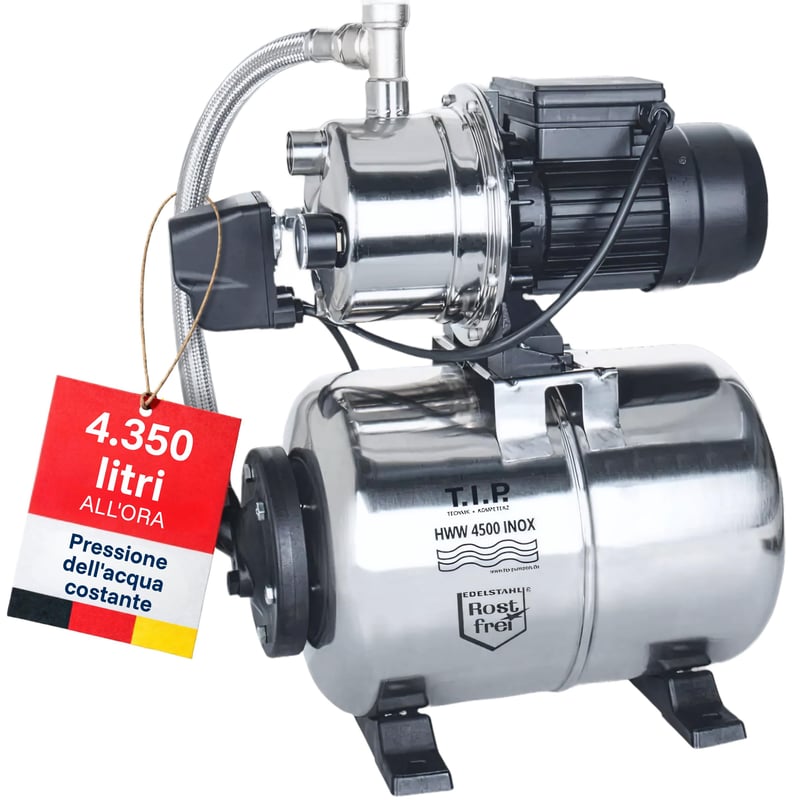Domáca vodáreň T.I.P. HWW 4500 INOX - strieborná - 480x280x560 mm