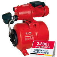 Domáca vodáreň T.I.P. HWW 900/25, 2800 l/h, 42 m, 600 W, 18-litrová nádoba, liatinové čerpadlo na zavlažovanie a zvyšovanie tlaku 1