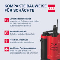 T.I.P. I-Compac 7500 400W szennyvízszivattyú 7500 l/h szűk schachtokhoz 5