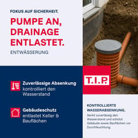 T.I.P. I-Compac 7500 400W szennyvízszivattyú 7500 l/h szűk schachtokhoz 2