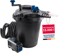 T.I.P. TFP 15000 UV 13 tófilter szett 15000L-es tóhoz, 4500 l/h szivattyúval - Fördermenge 4.500 l/h, Pond pressure filter without accessories, Pond volume: 15,000 litres 1