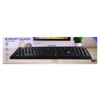 Bezdrôtová klávesnica T'nB Classy – čierna, ergonomický dizajn, ideálna pre kancelárske a domáce použitie. 4