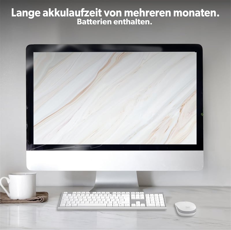 T'nB Combo Wireless Billentyűzet és Egér Szett Szürke/Fehér