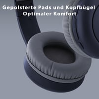 Căști Bluetooth T'nB Tonality Sup - Over-Ear, microfon încorporat, autonomie 24 de ore, pliabile, design ușor, bandă reglabilă 5
