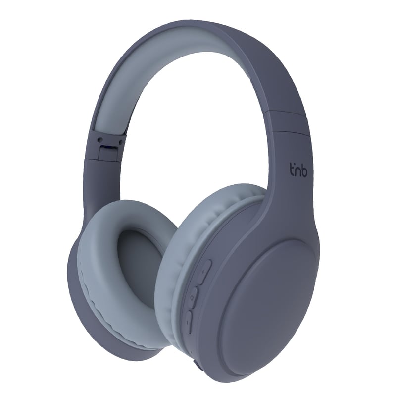 T'nB Tonality Vezeték nélküli Fejhallgató, Összecsukható, Passzív Zajcsökkentés, Bluetooth, Beépített Mikrofon, 30 Óra Akkumulátor, Kék