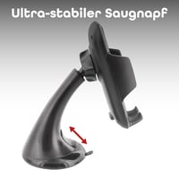 T'nB CARHOLDBK2 univerzális autós telefontartó tapadókoronggal - fekete 3