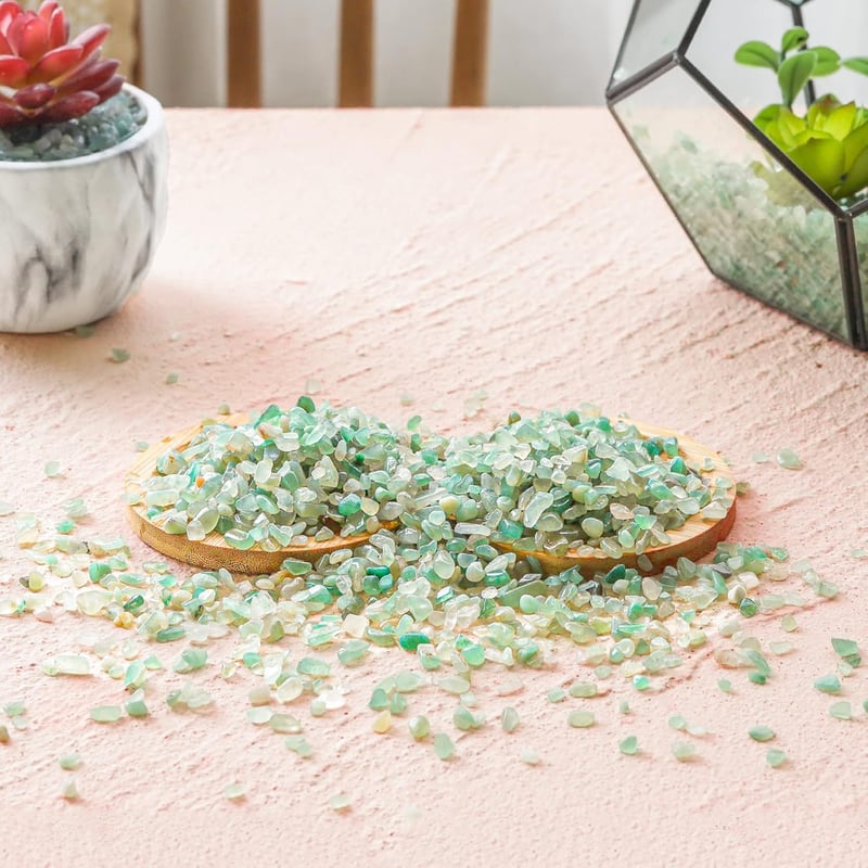 T4U Kristály Chips Zúzott Kvarc Jade Kavics 450g Dekoratív Kövek