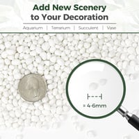 T4U Tumbled Chips Kvarckavics 450g Fehér Polírozott Kövek Szukkulens Terrarium Dekoráció 5