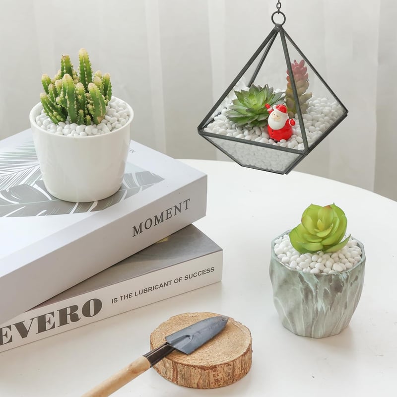 T4U Tumbled Chips Kvarckavics 450g Fehér Polírozott Kövek Szukkulens Terrarium Dekoráció
