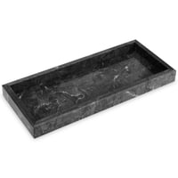 Dekoratívna tácka z prírodného mramoru TABHOUKIT, čierna, 30 x 13 x 3 cm, ozdobná tácka do kúpeľne a obývačky 1
