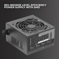 PC zdroj Tacens Anima APIII750 ATX 750W, technológia SMD a DC-DC, účinnosť 85 %, 12 cm tichý ventilátor, ploché káble, čierny 2