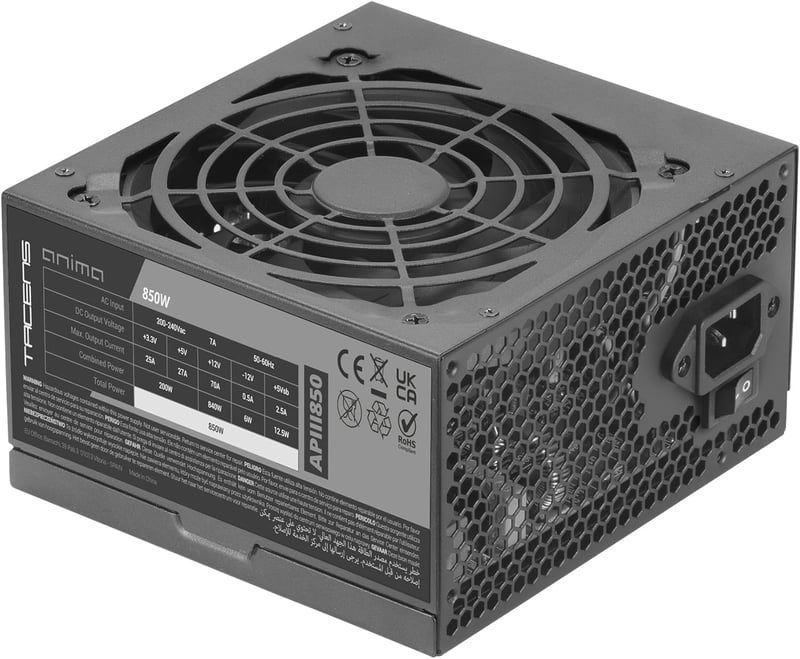 Tacens Anima APIII850 850W ATX tápegység 85% hatékonyság, csendes hűtés