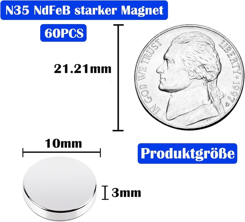 TACHIO 100 db erős neodímium mágnes 2x1 mm, tűzőtábla és kézműves munkához