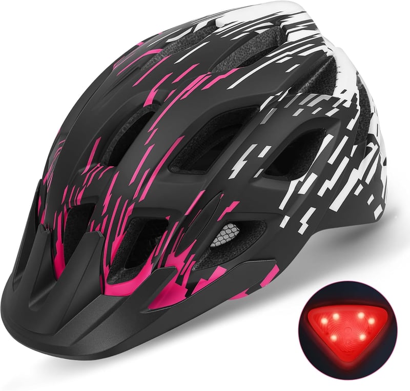 Tadpole Kerékpáros Sisak LED Lámpával Felnőtteknek 57-62 cm