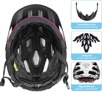 Tadpole Kerékpáros Sisak LED Lámpával Felnőtteknek 57-62 cm 7