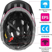Tadpole Kerékpáros Sisak LED Lámpával Felnőtteknek 57-62 cm 5